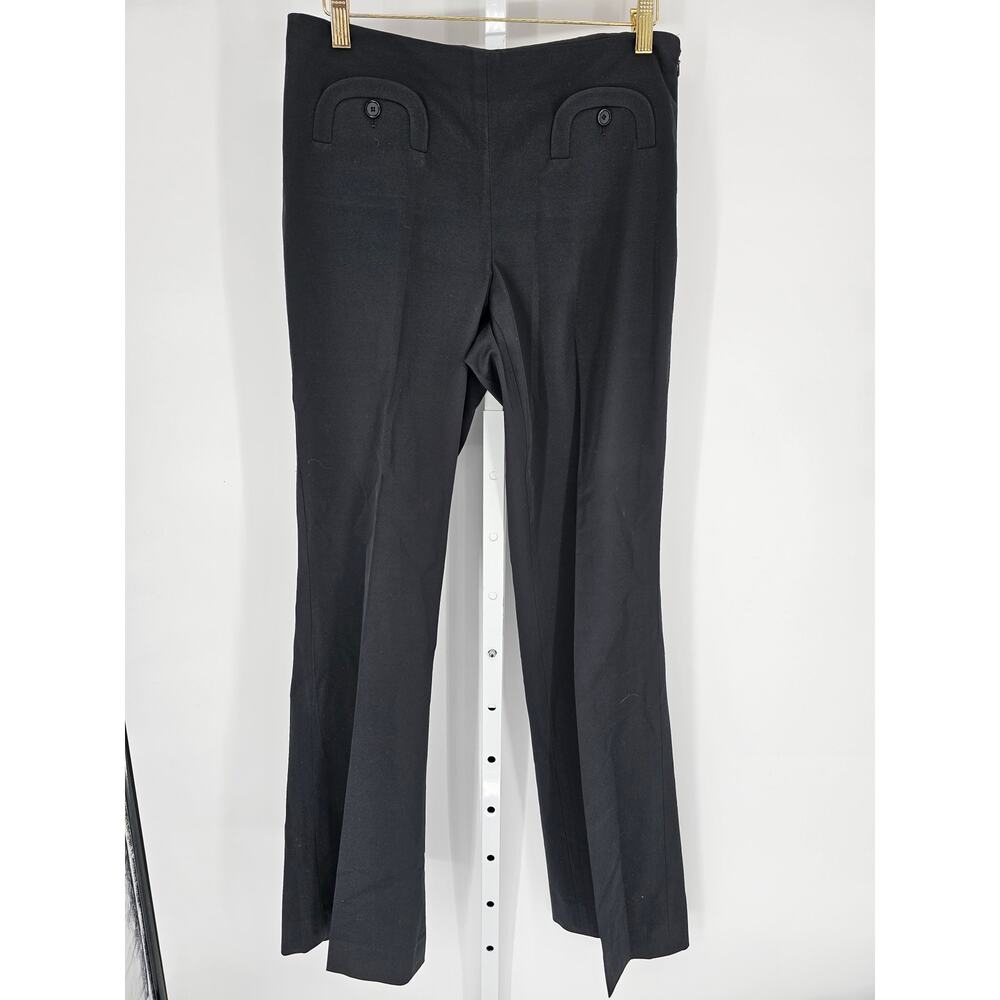 Etcetera Women's Black Blended Fiber Elastic Mid Rise Dress Pant Size 6